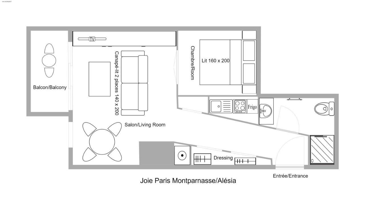 דירות Joie Paris Montparnasse - Alesia מראה חיצוני תמונה